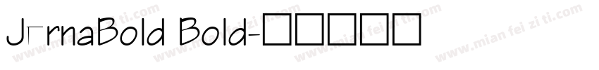 JernaBold Bold字体转换